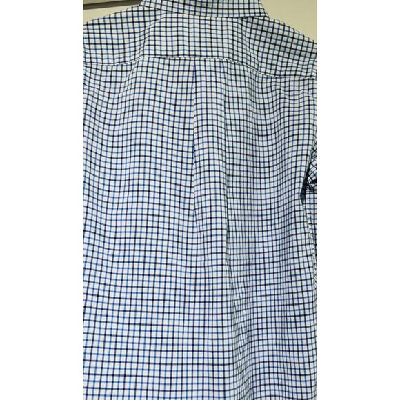Ralph Lauren Button Down Classic Preppy Natural Stretch Boys Size 5 Blue Plaid - Picture 7 of 9